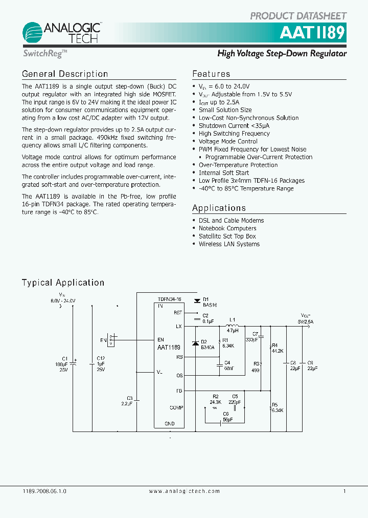AAT1189IRN-06-T1_4241015.PDF Datasheet