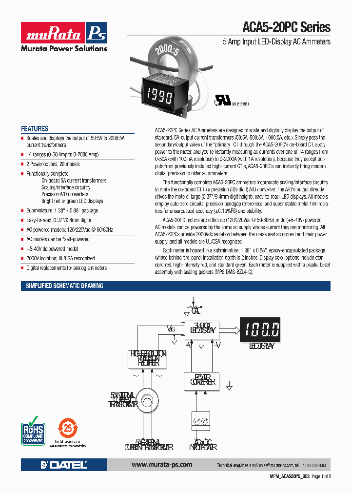 ACA5-20PC-11-AC1-RL-C_4581232.PDF Datasheet