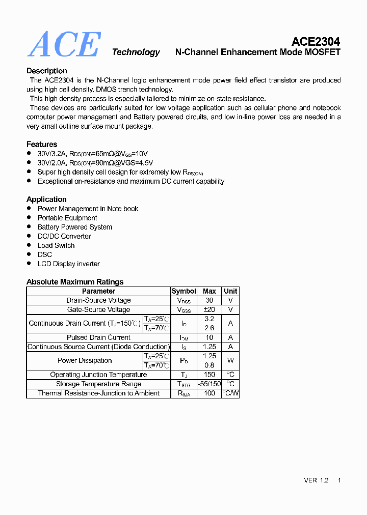 ACE2304_4575951.PDF Datasheet