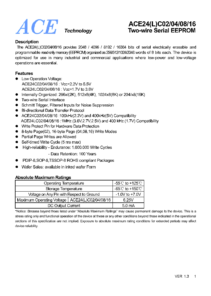 ACE24C04_4566059.PDF Datasheet