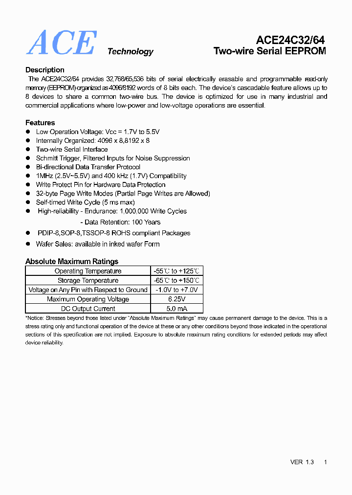 ACE24C32TMTH_4645059.PDF Datasheet