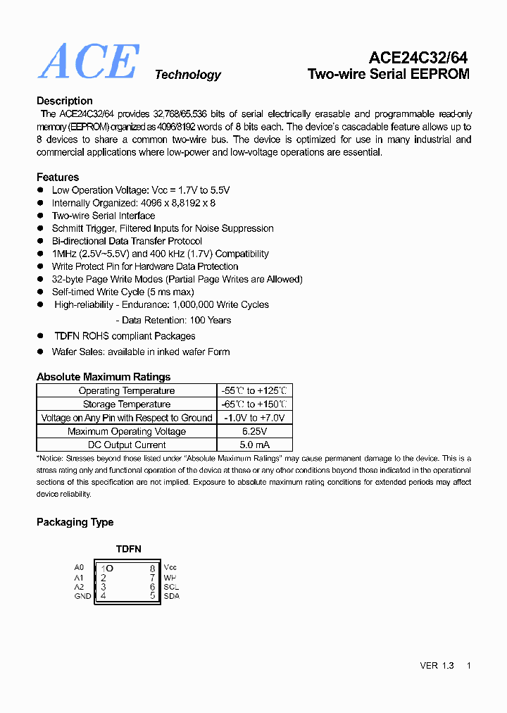 ACE24C64DMT_4595740.PDF Datasheet