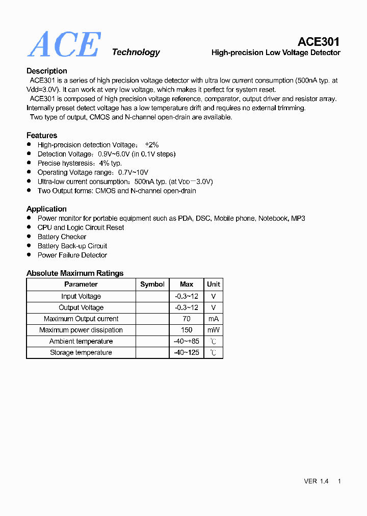 ACE301X49XX_4571935.PDF Datasheet