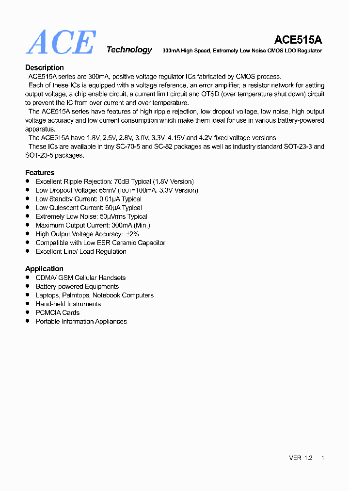 ACE515A42BMH_4892237.PDF Datasheet