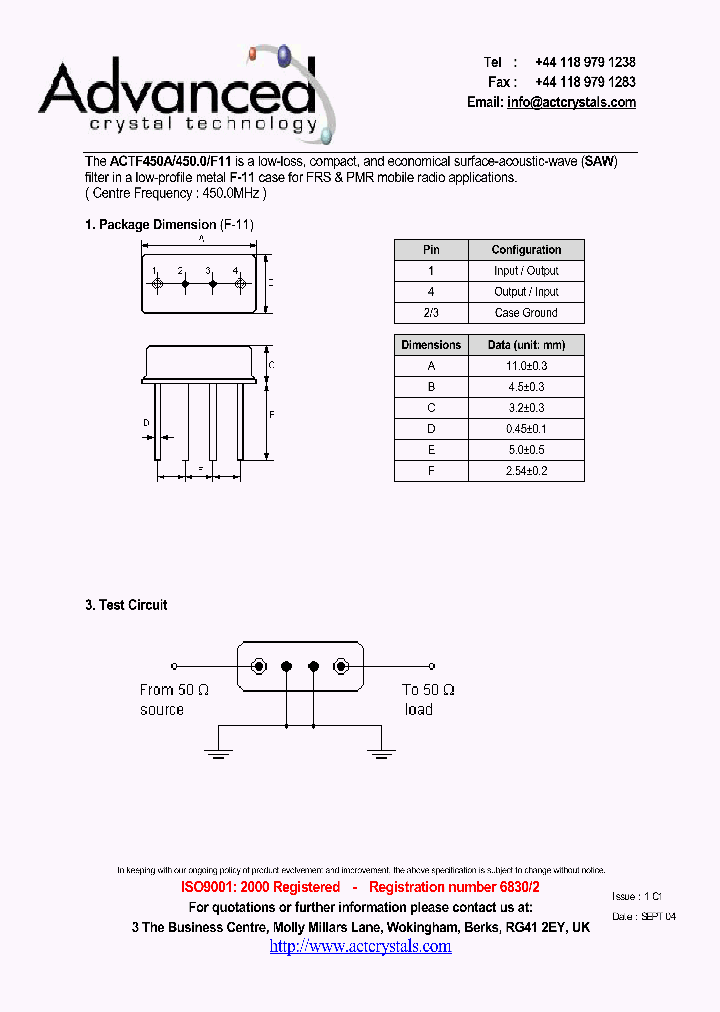 ACTF450A_4171621.PDF Datasheet