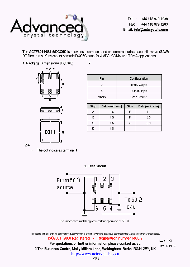 ACTF8011_4790806.PDF Datasheet