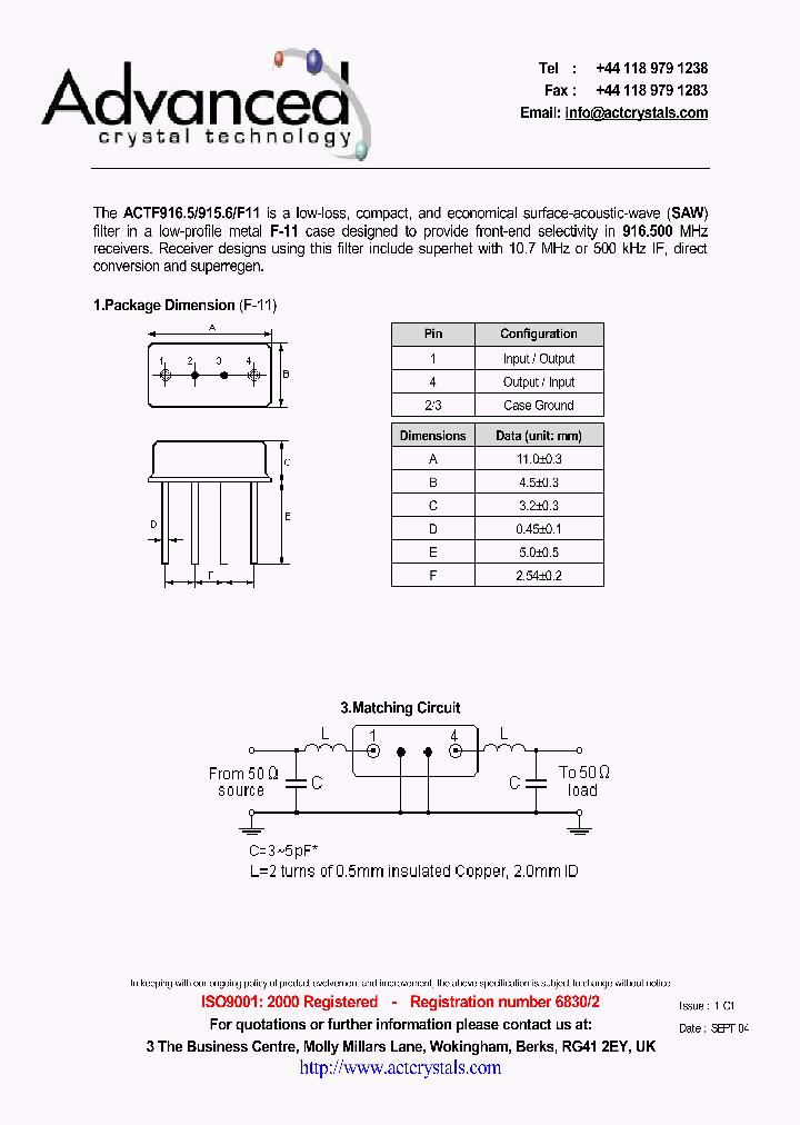ACTF91659156F11_4205115.PDF Datasheet