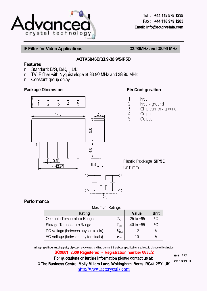 ACTK6046D339-389SIP5D_4174451.PDF Datasheet