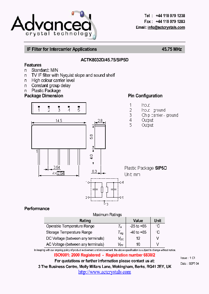 ACTK8032D4575SIP5D_4174454.PDF Datasheet