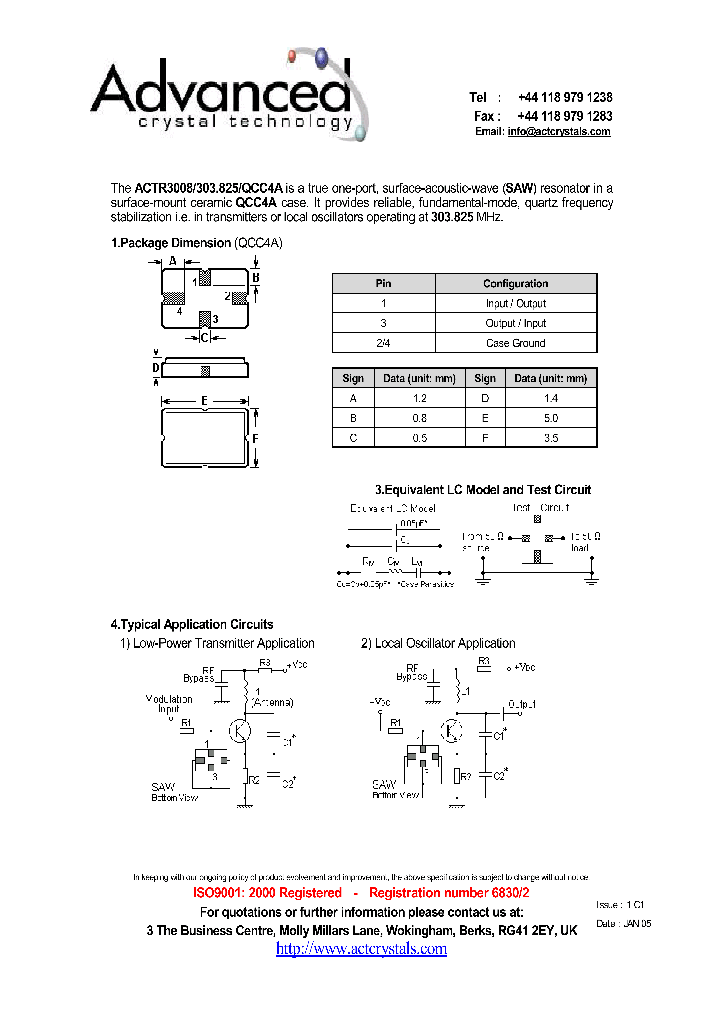 ACTR3008303825QCC4A_4657087.PDF Datasheet