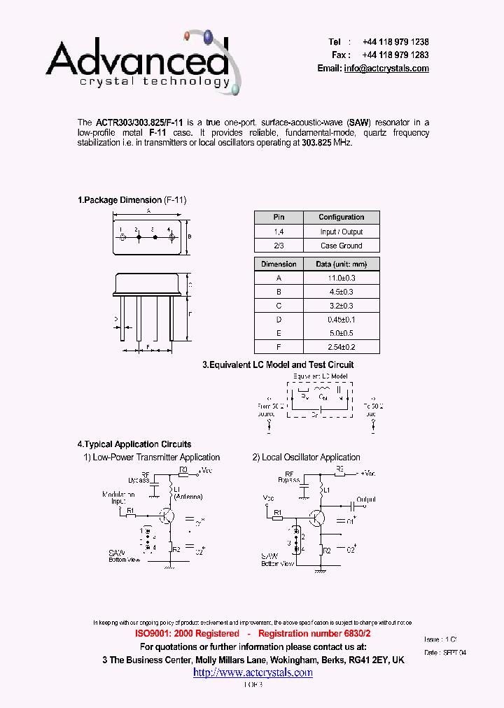 ACTR303_4600497.PDF Datasheet