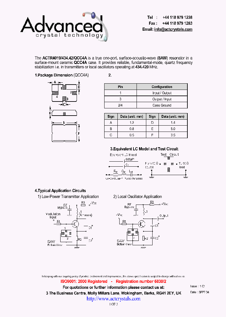 ACTR4019_4166676.PDF Datasheet