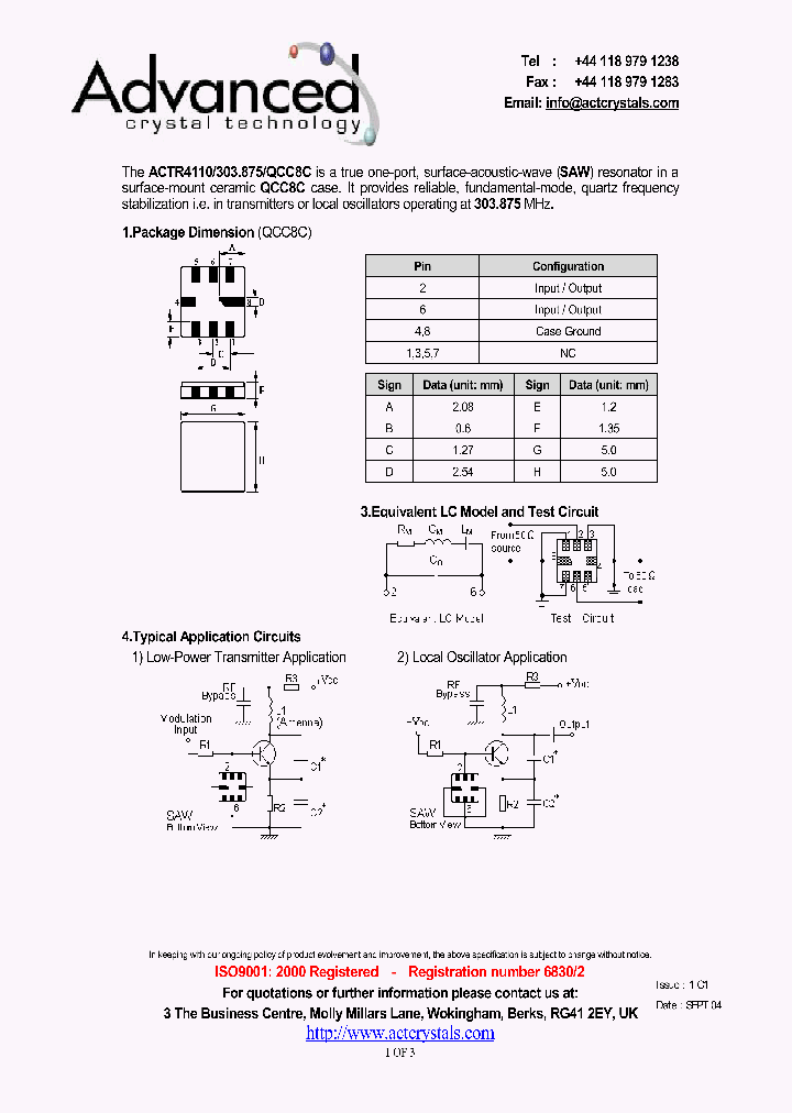 ACTR4110_4207164.PDF Datasheet