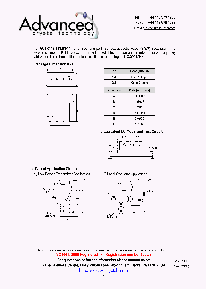 ACTR418_4207168.PDF Datasheet