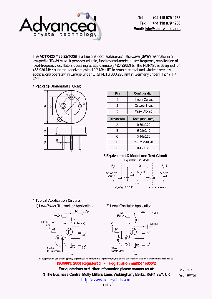 ACTR423_4591003.PDF Datasheet