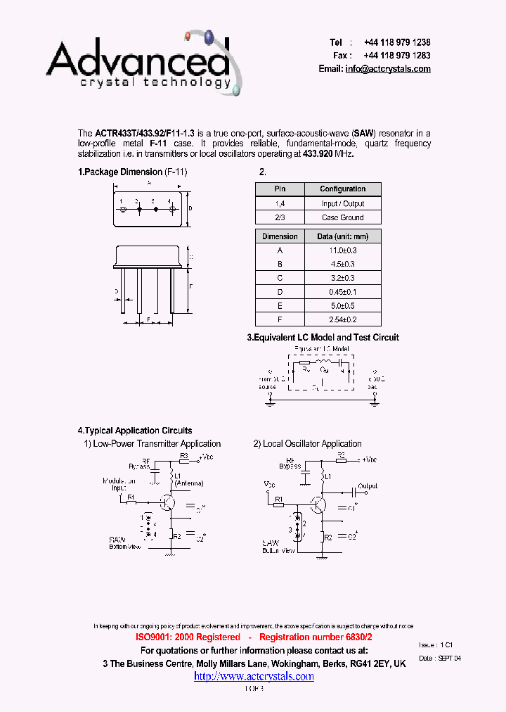 ACTR433T_4558662.PDF Datasheet