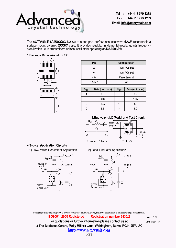 ACTR550_4599918.PDF Datasheet