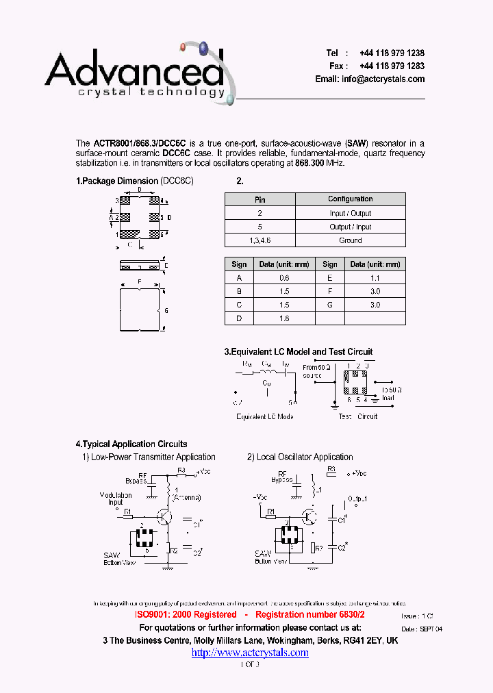 ACTR8001_4192647.PDF Datasheet