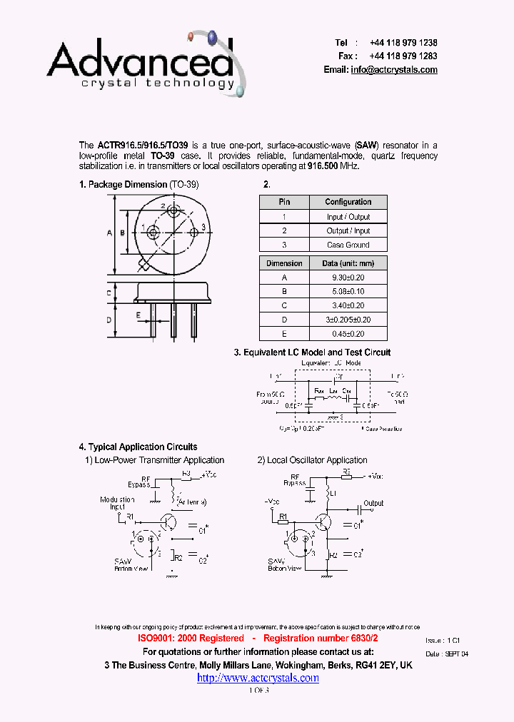 ACTR9165_4196506.PDF Datasheet