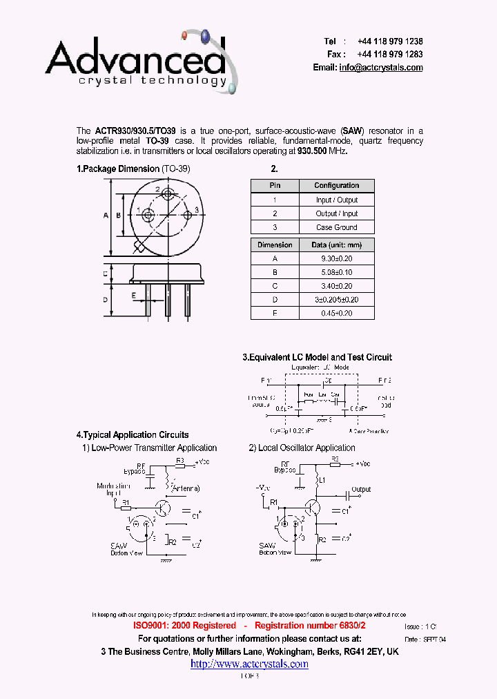 ACTR930_4190711.PDF Datasheet
