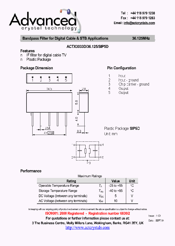 ACTX3033D36125SIP5D_4174456.PDF Datasheet