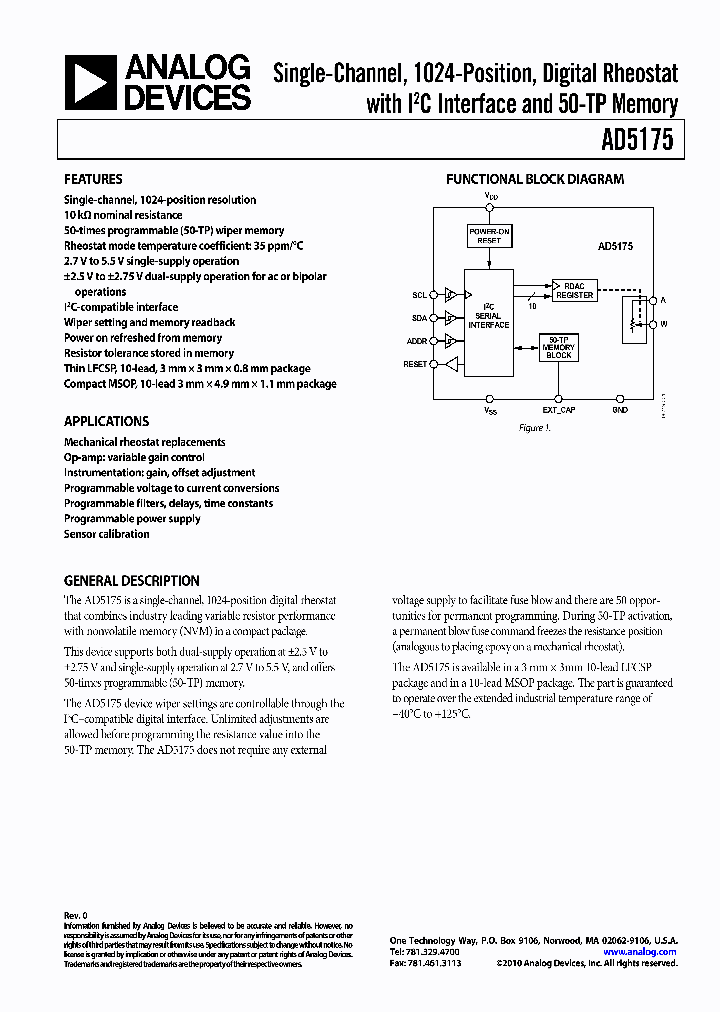 AD5175BCPZ-10-R2_4679097.PDF Datasheet