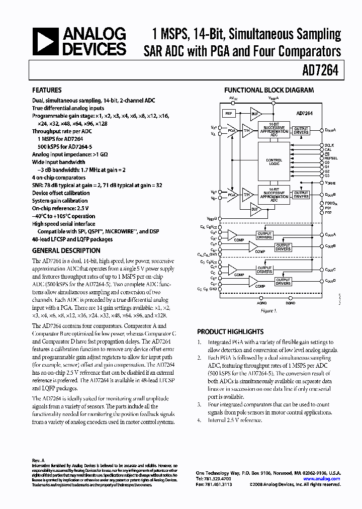 AD7264BCPZ-RL7_4490897.PDF Datasheet
