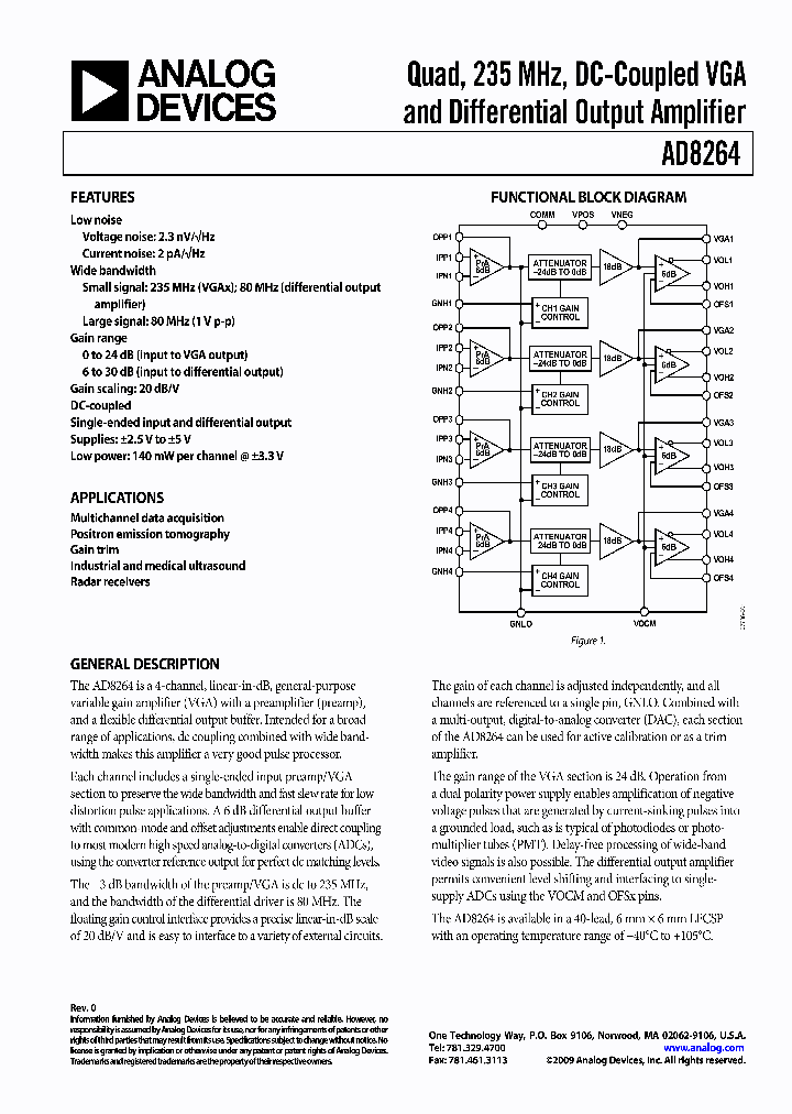 AD8264ACPZ-RL_4812959.PDF Datasheet
