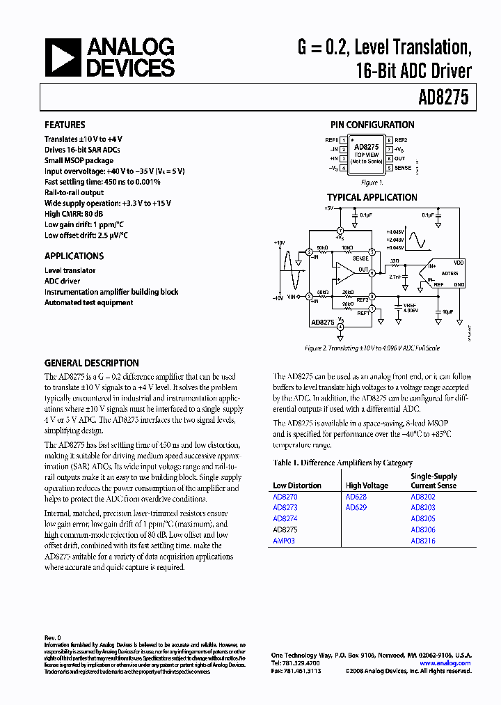 AD8275_4283709.PDF Datasheet