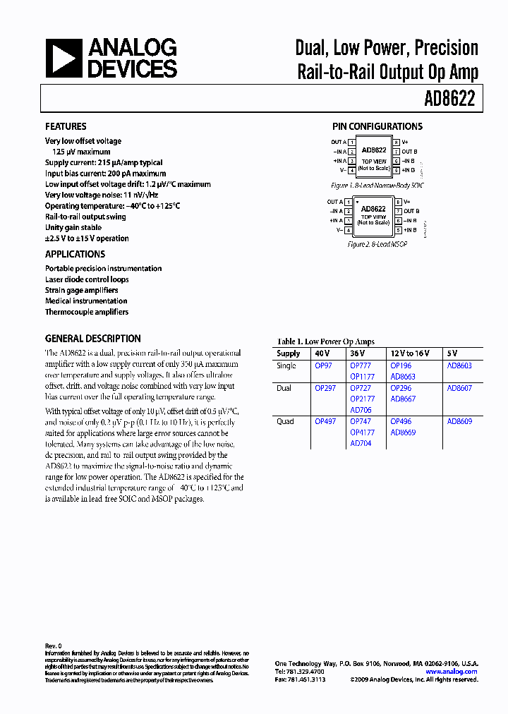 AD8622ARMZ-REEL_4475786.PDF Datasheet