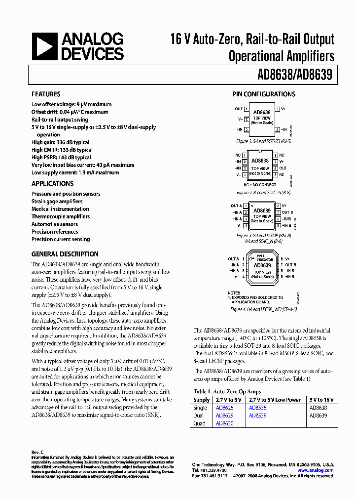 AD8639ACPZ-R2_4366928.PDF Datasheet