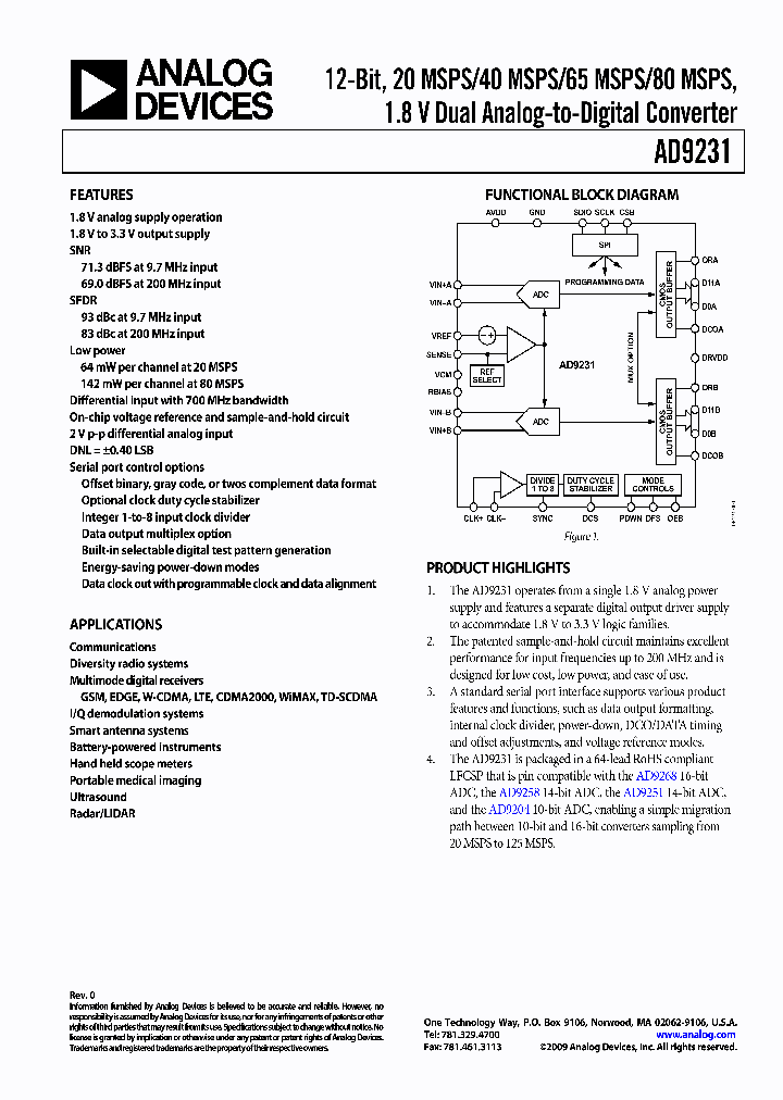 AD9231BCPZ-80_4508904.PDF Datasheet