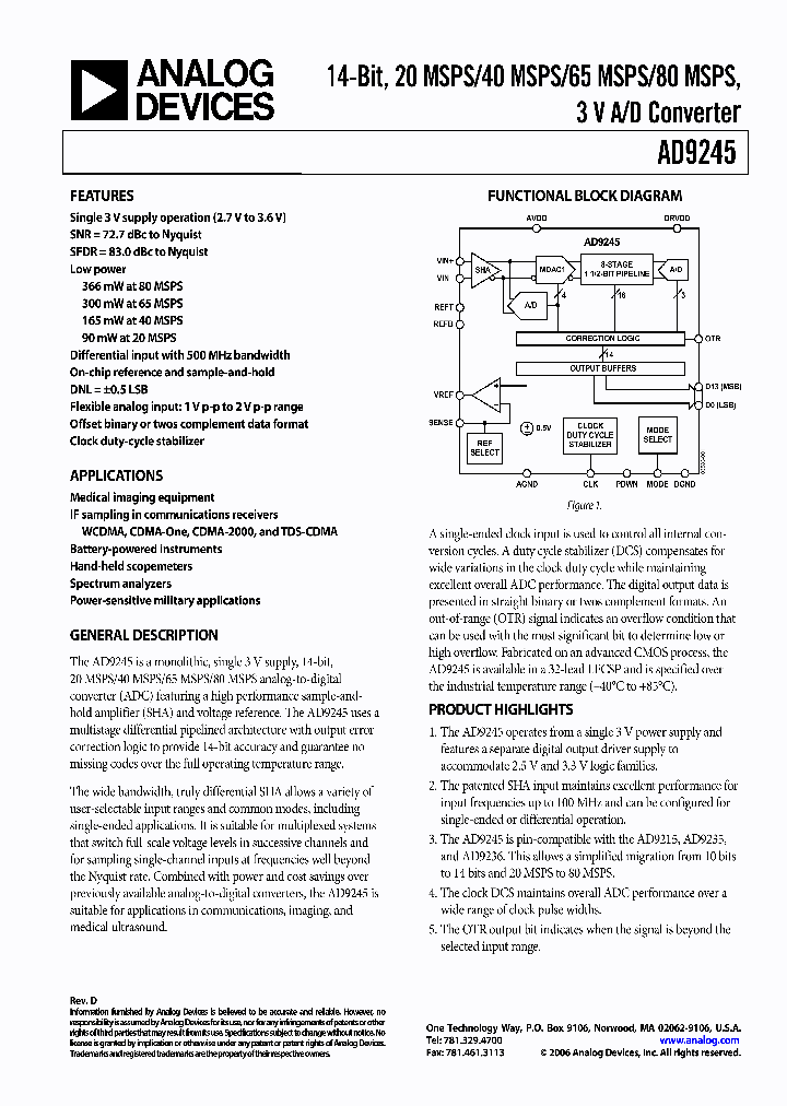 AD9245BCPZRL7-802_4620441.PDF Datasheet
