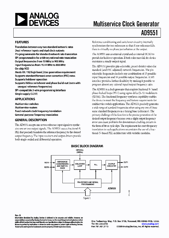 AD9551PCBZ_4665010.PDF Datasheet