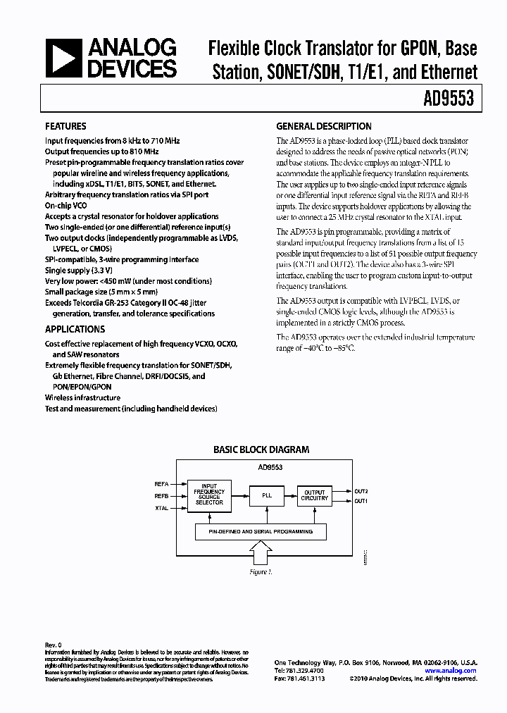 AD9553_4752416.PDF Datasheet