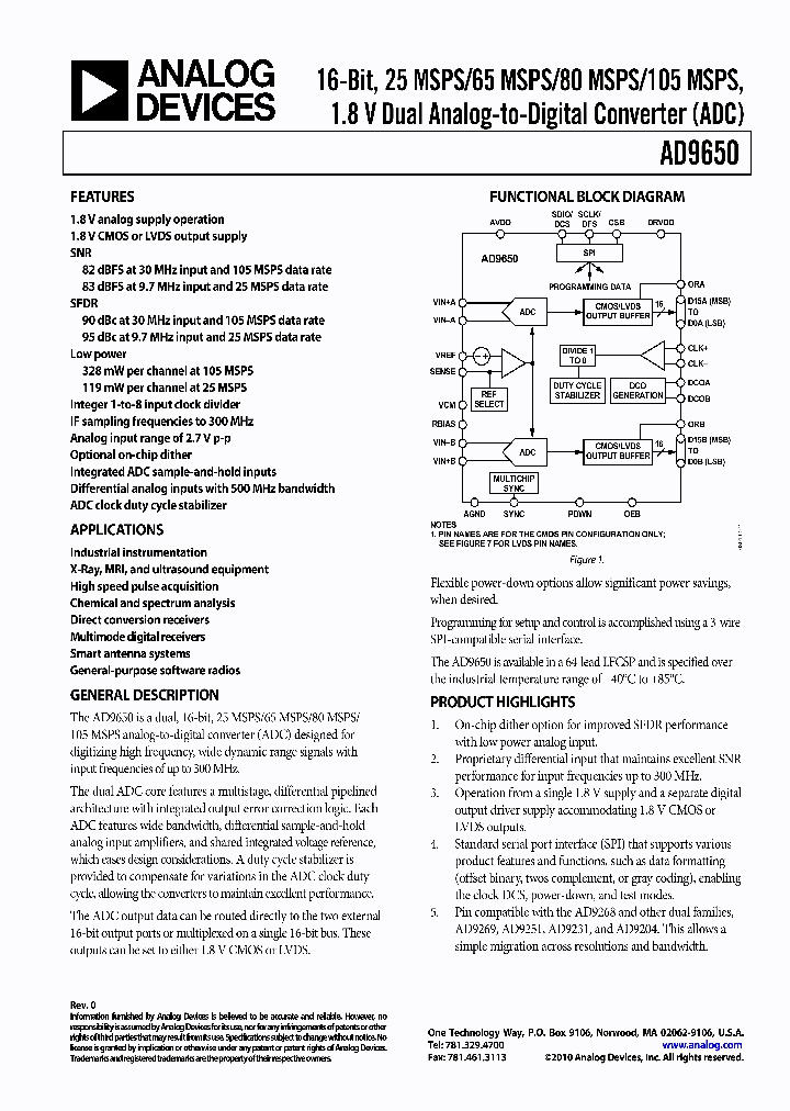 AD9650BCPZ-65_4853363.PDF Datasheet