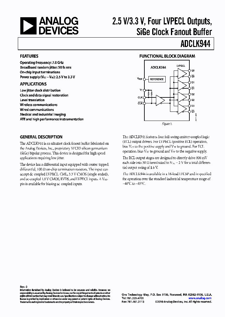 ADCLK944BCPZ-WP_4907868.PDF Datasheet