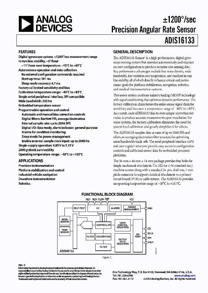 ADIS16133_4854186.PDF Datasheet