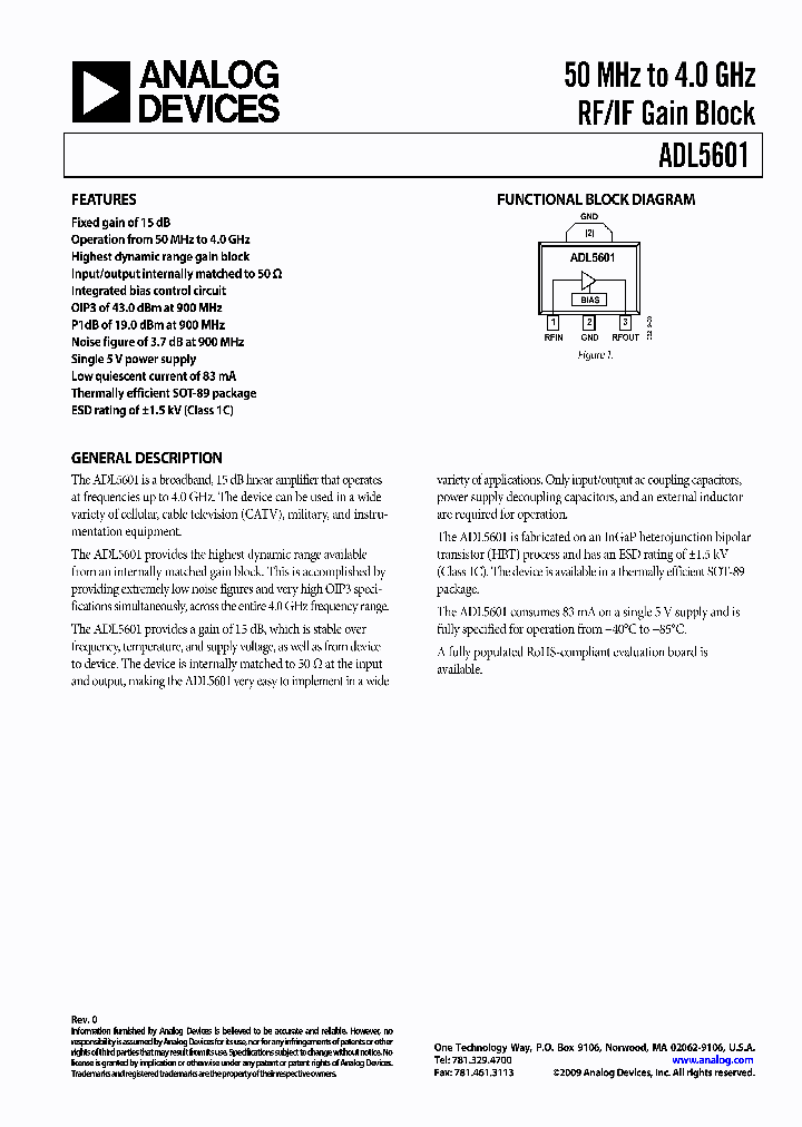 ADL5601_4500586.PDF Datasheet