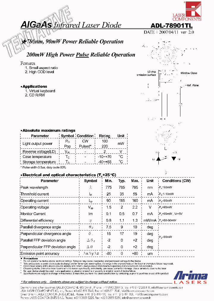 ADL-789A1TL_4279897.PDF Datasheet