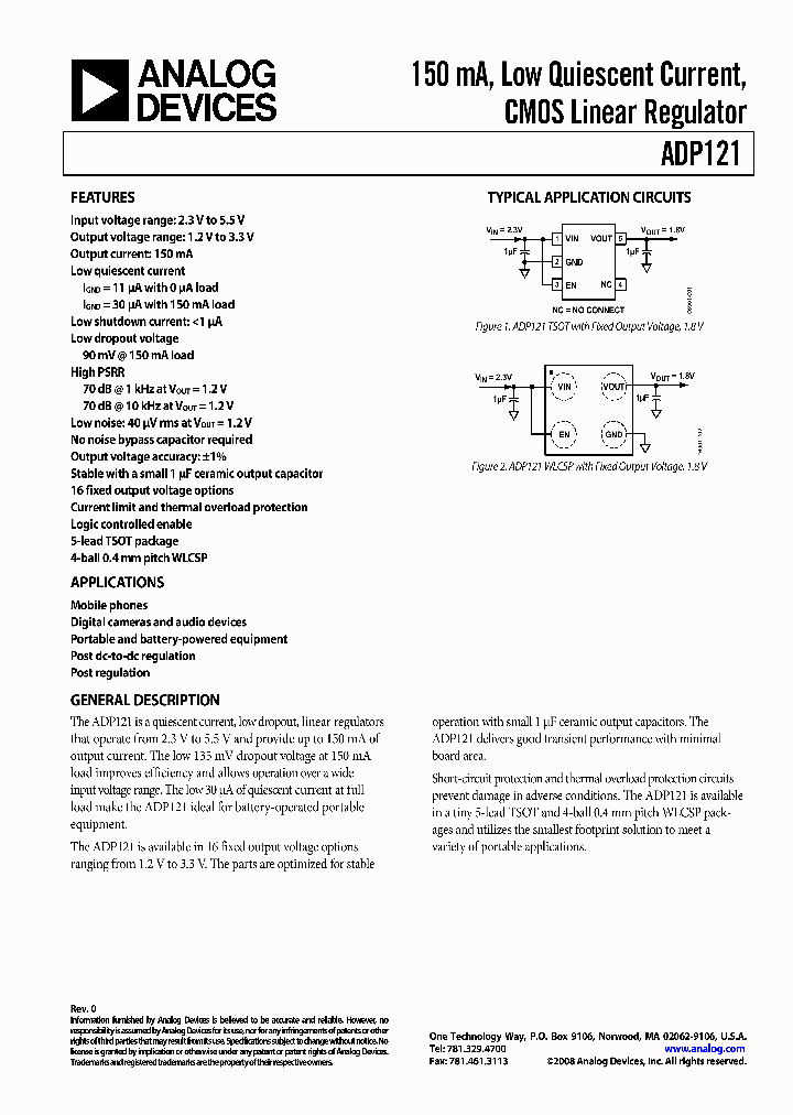 ADP121-ACBZ29R7_4218849.PDF Datasheet