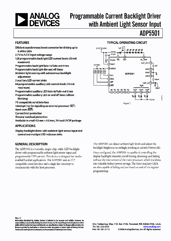 ADP5501_4347302.PDF Datasheet