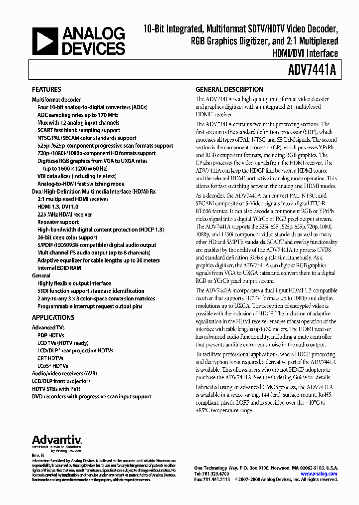 ADV7441A_4239644.PDF Datasheet