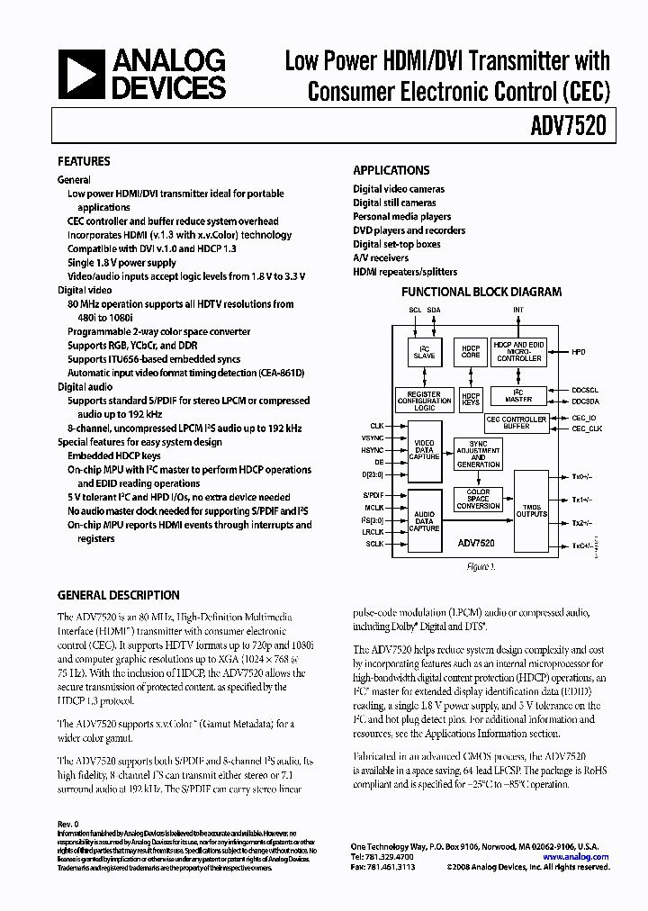 ADV7520BCPZ-80_4508903.PDF Datasheet