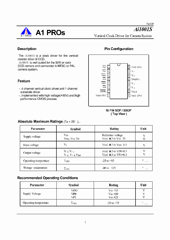 AI1001S_4560110.PDF Datasheet