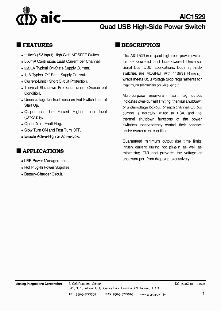 AIC1529-0CNTB_4612275.PDF Datasheet