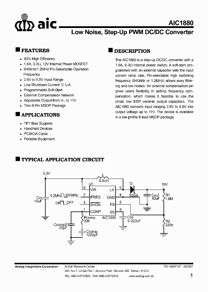 AIC1880_4426037.PDF Datasheet