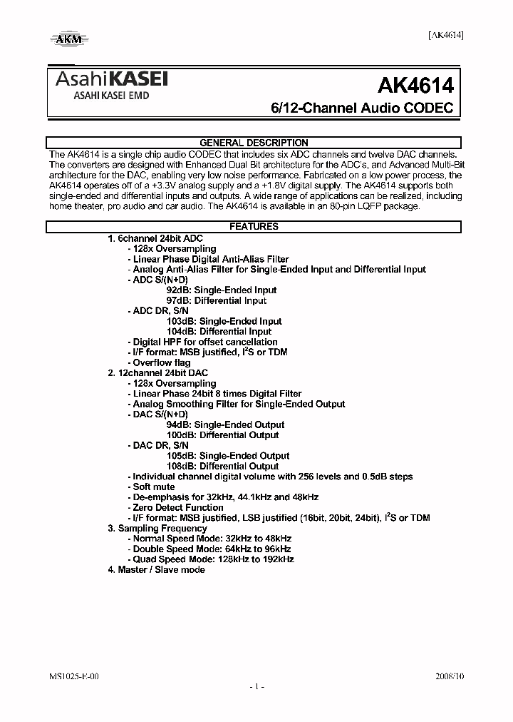 AKD4614_4811012.PDF Datasheet