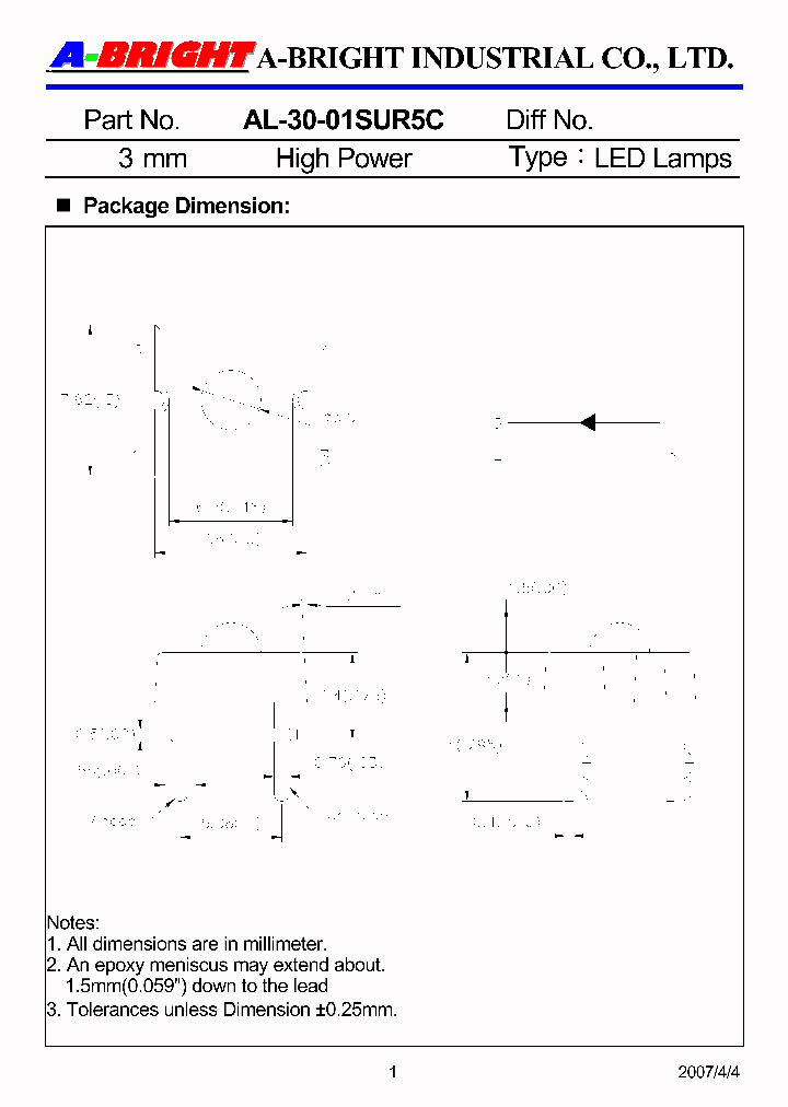 AL-30-01SUR5C_4654865.PDF Datasheet