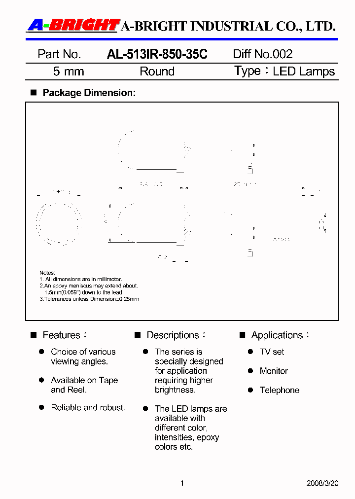 AL-513IR-850-35C08_4243991.PDF Datasheet